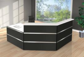 Bancone Kerkmann angolare Atlantis con struttura a destra e al centro