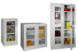 PAVOY Armadietto vetrina Basis RAL7035