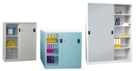 PAVOY Armadio ad ante scorrevoli per ufficio Basis grigio chiaro