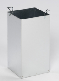 VAR Contenitore interno zincato per cestino con posacenere