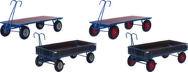Rollcart Carrello a piattaforma manuale con capacità di carico di 1500 kg
