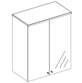 Nowy Styl Armadio superiore E10 con ante in vetro per ufficio