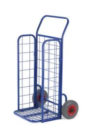 Rollcart carrello per pacchi pieghevole, carico massimo 150 kg, gommatura in aria