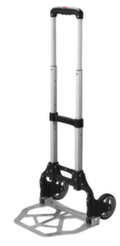 BS-ROLLEN carrello per pacchi pieghevole in alluminio, carico massimo 70 kg, gommatura in gomma