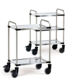 fetra Carrello a ripiani in acciaio inox