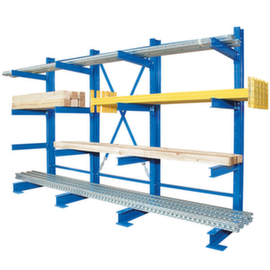 Scaffalature a sbalzo, su un lato - concepito per la collocazione sulla parete, altezza 2000 mm, 4 piani