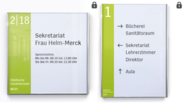 Insegna a parete in vetro acrilico