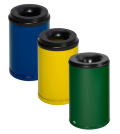 VAR Cestino per carta straccia con testa di spegnimento