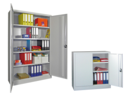 PAVOY Armadio a due ante di grande capacità Basis in grigio chiaro