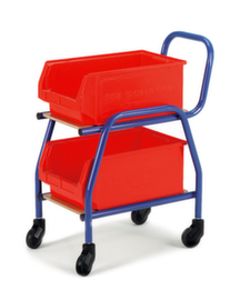 Rollcart Carrello di rifornimento per bidoni di stoccaggio a cielo aperto, carico max. 100 kg, 2 piani