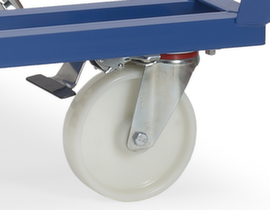 fetra Dispositivo di bloccaggio direzionale per 1 ruota orientabile per carrello per pallet