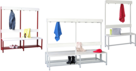 PAVOY Panchina fasciatoio Basis con ganci e doghe in plastica