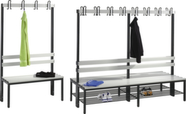 C+P Panchina fasciatoio con ganci e doghe in PVC