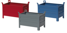 Contenitori impilabili a parete piena con capacità di carico di 700 kg