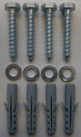 Set di viti per panca in plastica