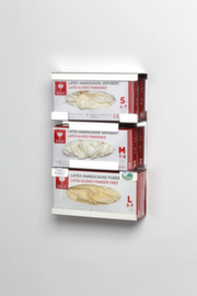 Dispenser per guanti a 3 scomparti