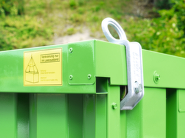 Säbu Sospensione della gru per container con fondo