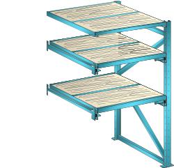 LISTA Scaffalatura estraibile per carichi pesanti a 3 livelli