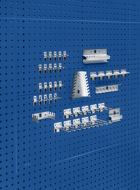 bott Piastra forata con assortimento di ganci da 42 pezzi