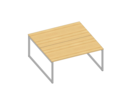 Quadrifoglio Tavolo da banco Practika con struttura a slitta