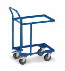 fetra Rullo a scatola per contenitori Euronorm con 2 ripiani, carico massimo 250 kg