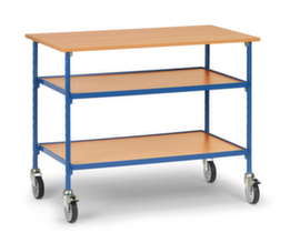 fetra Tavolo rotante 1120x650 mm, carico max. 150 kg, 3 piani