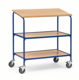 fetra Scrivania mobile, RAL5007 blu brillante