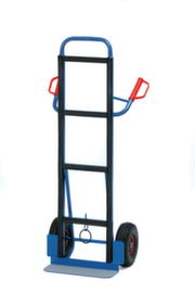 fetra Carrello per attrezzature alte con rivestimento in gomma, carico massimo 350 kg, gommatura in aria