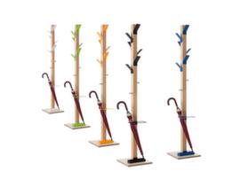 Paperflow Appendiabiti easyCloth in legno con portaombrelli