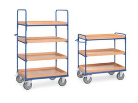 fetra Carrello a ripiani con ripiani per scatole inseribili in modo variabile