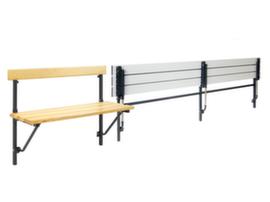 Sypro Panca per spogliatoio pieghevole per montaggio a parete