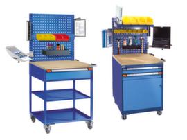 Thurmetall Banco di lavoro e carrello di montaggio con piastra forata