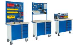 Rollcart Banco da lavoro e carrello di assemblaggio con portata di 400 kg