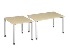 Gera Scrivania regolabile in altezza Milano con struttura a 4 gambe