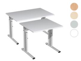 Gera Scrivania regolabile in altezza Milano con struttura a C