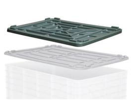 BITO Contenitore mobile rettangolare con doppio fondo