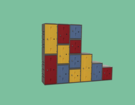 Lotz Armadietto in plastica BLOXZ