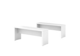 2 panche da bistrot bianche