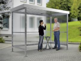 WSM Pensilina per fumatori con 2 pareti laterali