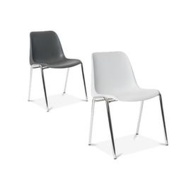 Sedia a scocca in plastica impilabile