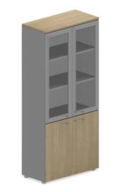 Quadrifoglio Armadio con ante in vetro Practika