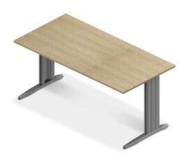 Quadrifoglio Scrivania Practika con struttura a C