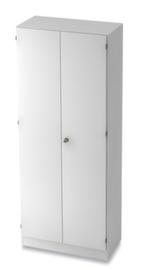 Armadio ufficio a doppia anta Up and Down, 5 altezze raccoglitori, bianco/bianco