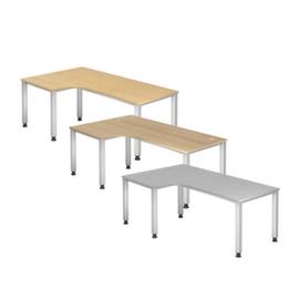 Scrivania angolare Sina con struttura a 4 gambe