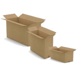 Cartone di spedizione piatto di colore marrone