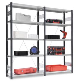 Scaffalatura senza viti con carico scaffale 145 kg