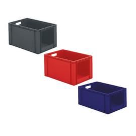 Contenitori impilabili Euronorm con fronte aperto