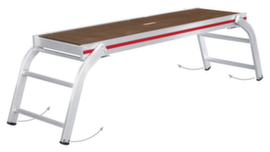 Hymer Piattaforma di lavoro pieghevole, altezza pedana 580 mm