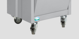 VAR 4 ruote piroettanti per cestino con posacenere