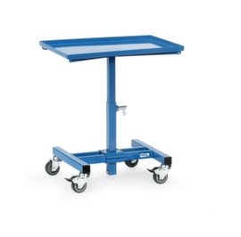 fetra Supporto materiale con regolazione dell'altezza della griglia, carico max. 150 kg, altezza 524 - 774 mm